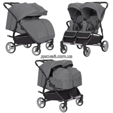 Коляска прогулочная Carrello Connect CRL-5502/1 Ink Gray, для двойни